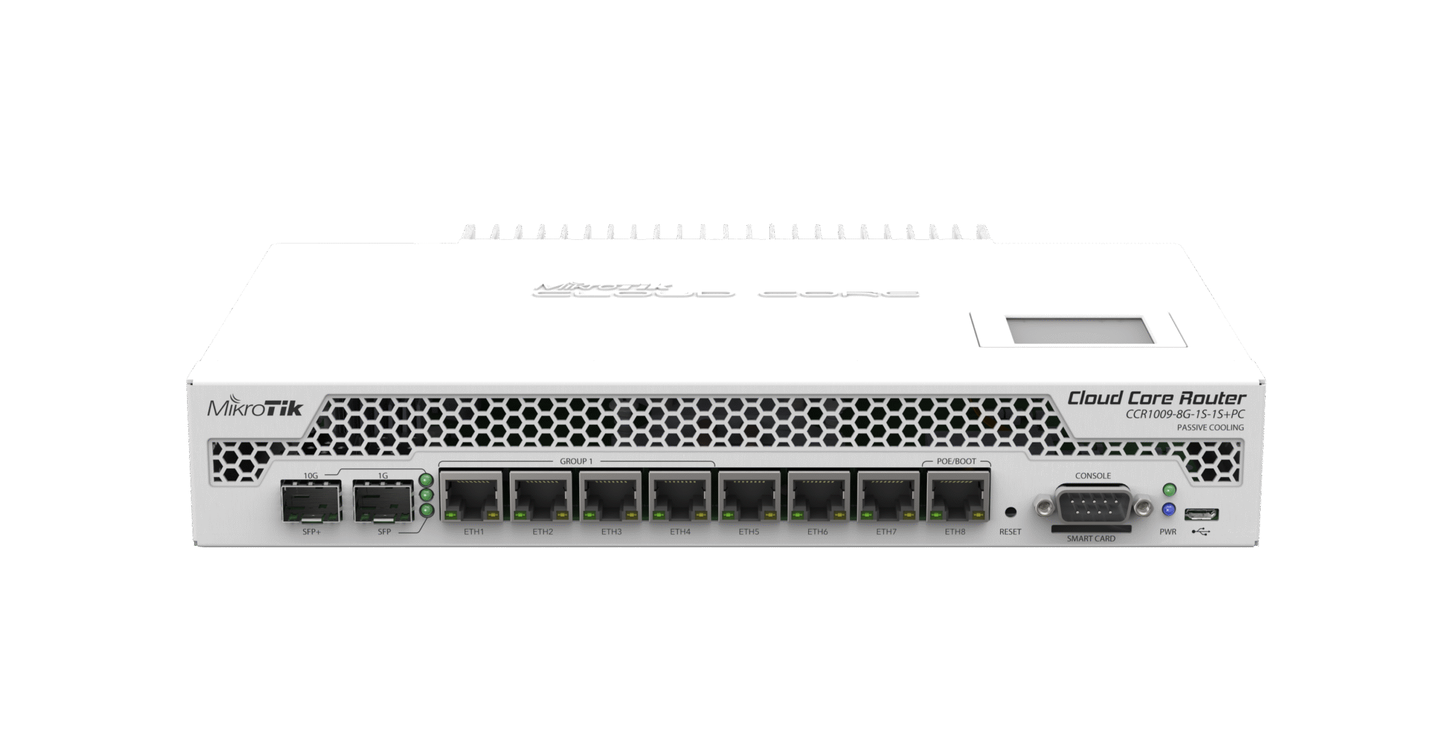 New Mikrotik CCR1009-8G-1S-1S+PC 8x Gigabit Ethernet | Netpoint Technologies